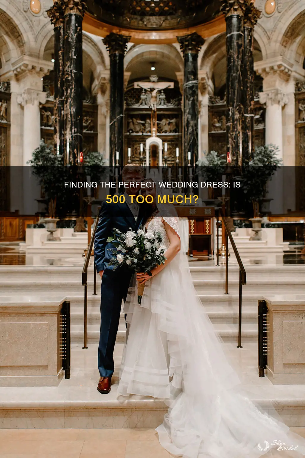is 500 too much for a wedding dress