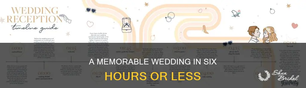 is 6 hours enough time to have wedding venu
