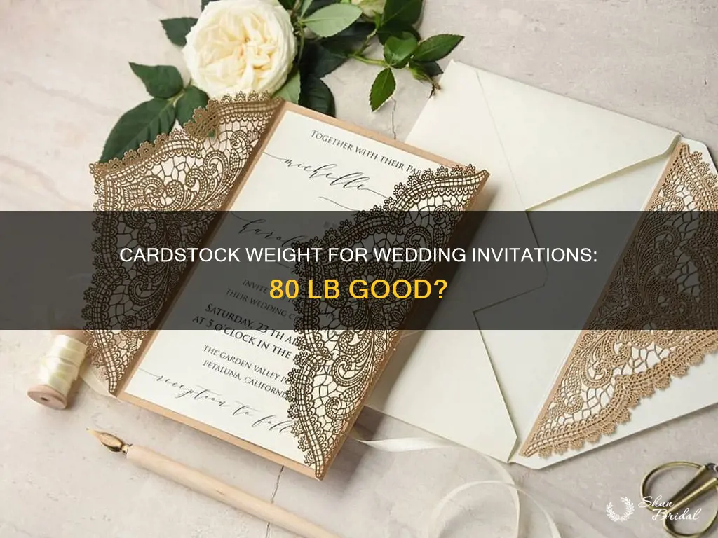 is 80 lb cardstock good for wedding invitations