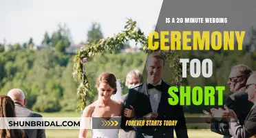 Is a Brief 20-Minute Wedding Ceremony Too Short for You?