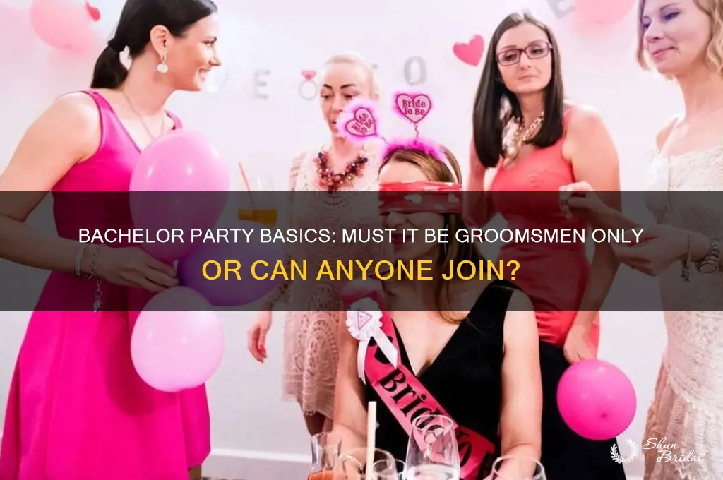 is a bachelor party only groomsmen