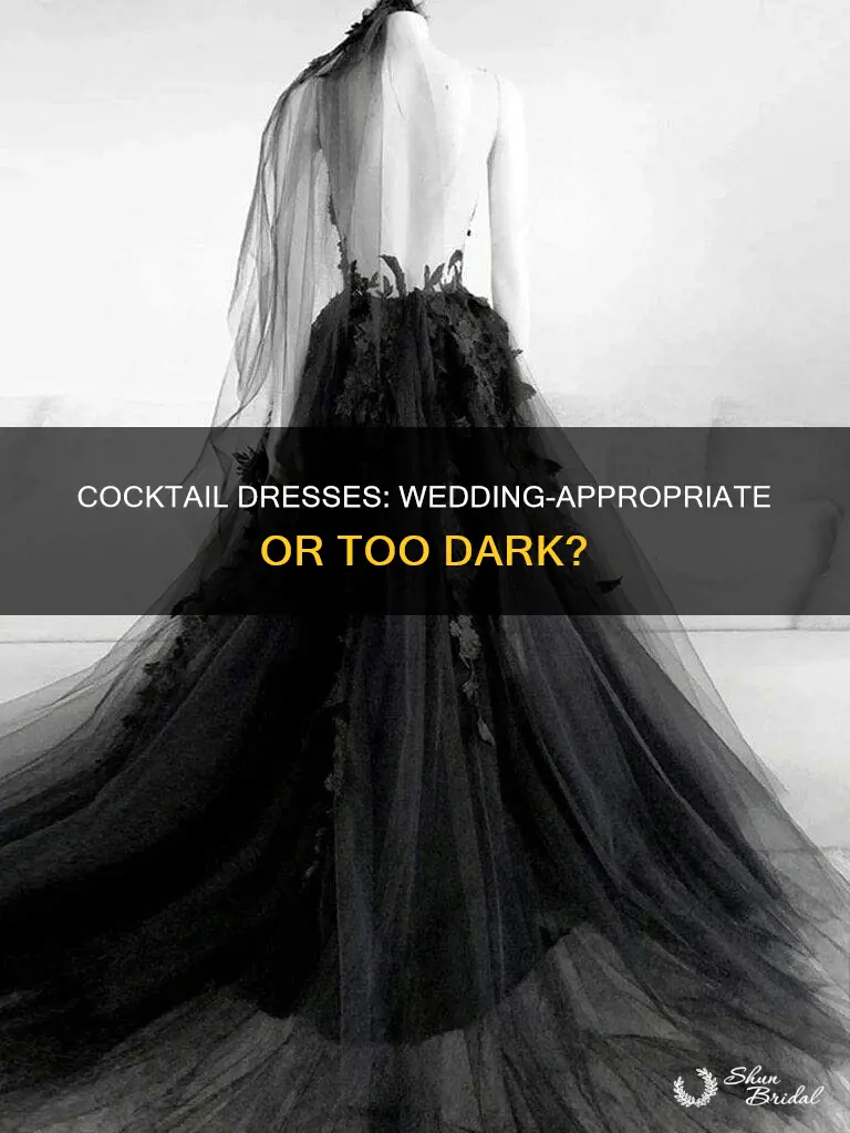 is a black cocktail dress appropriate for a wedding