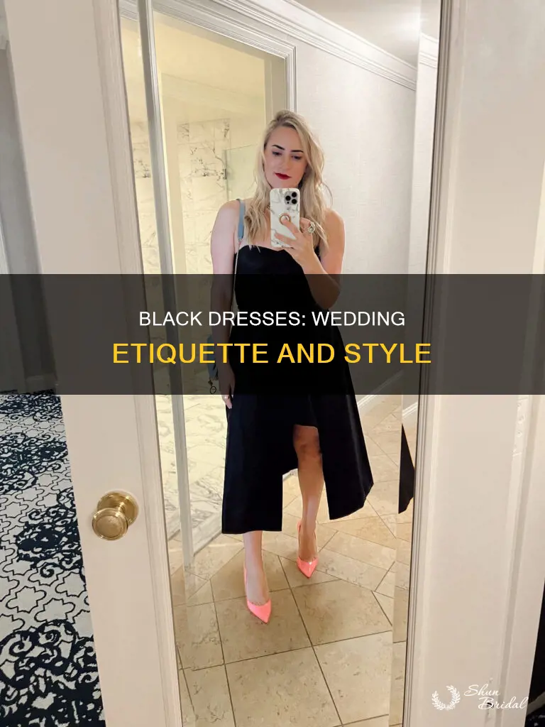 is a black dress allowed in weddings