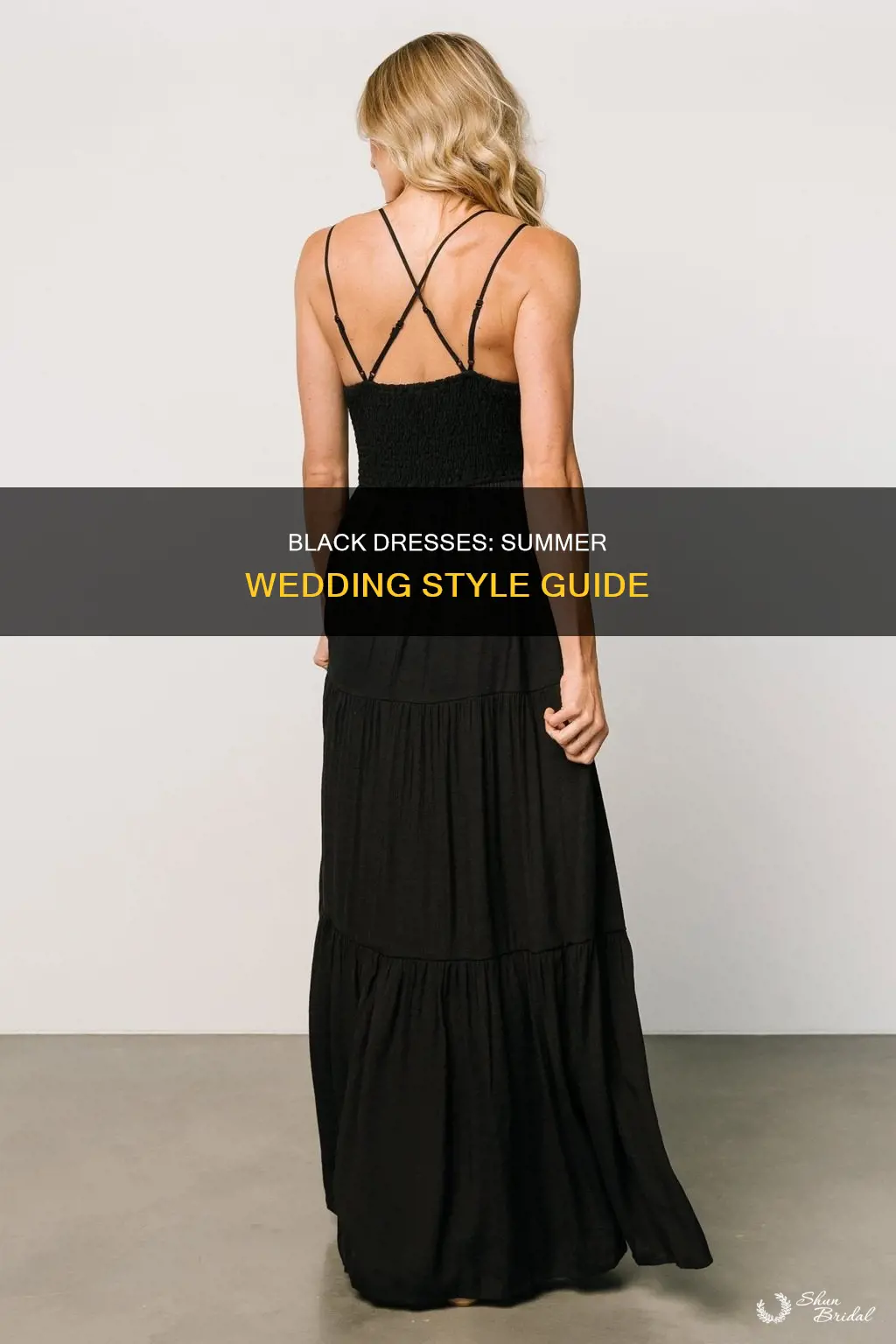 is a black dress appropriate for a summer wedding