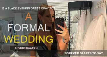 Evening Dresses for Formal Weddings: Black or Not?