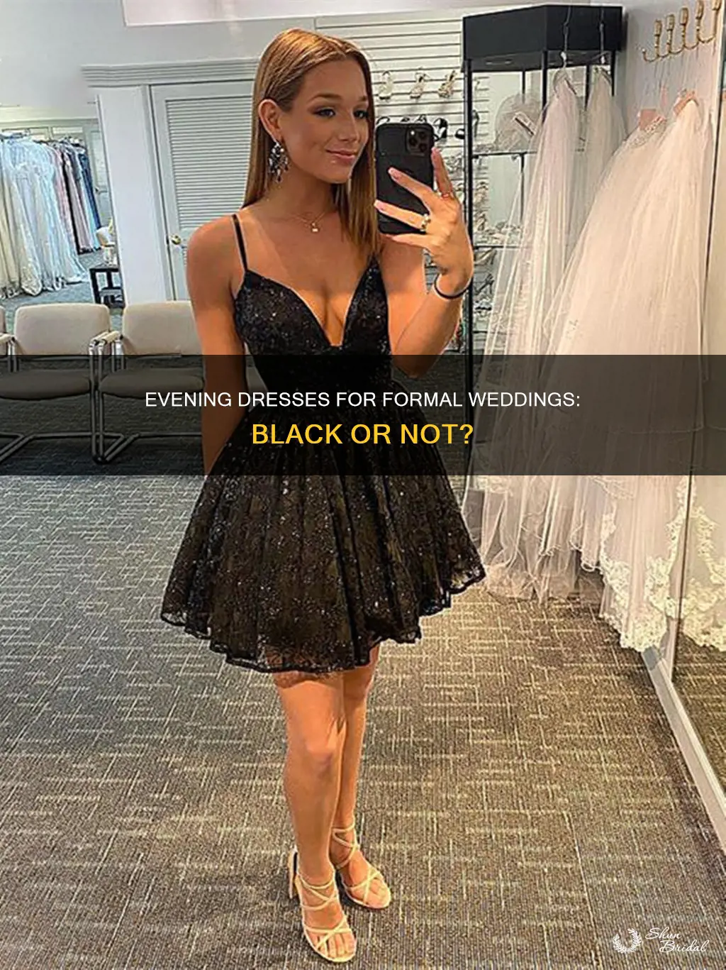 is a black evening dress okay for a formal wedding