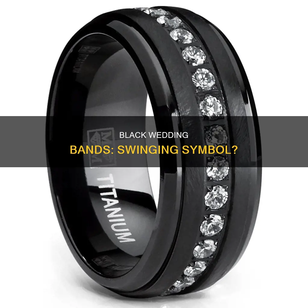 is a black wedding band a sign of swinging