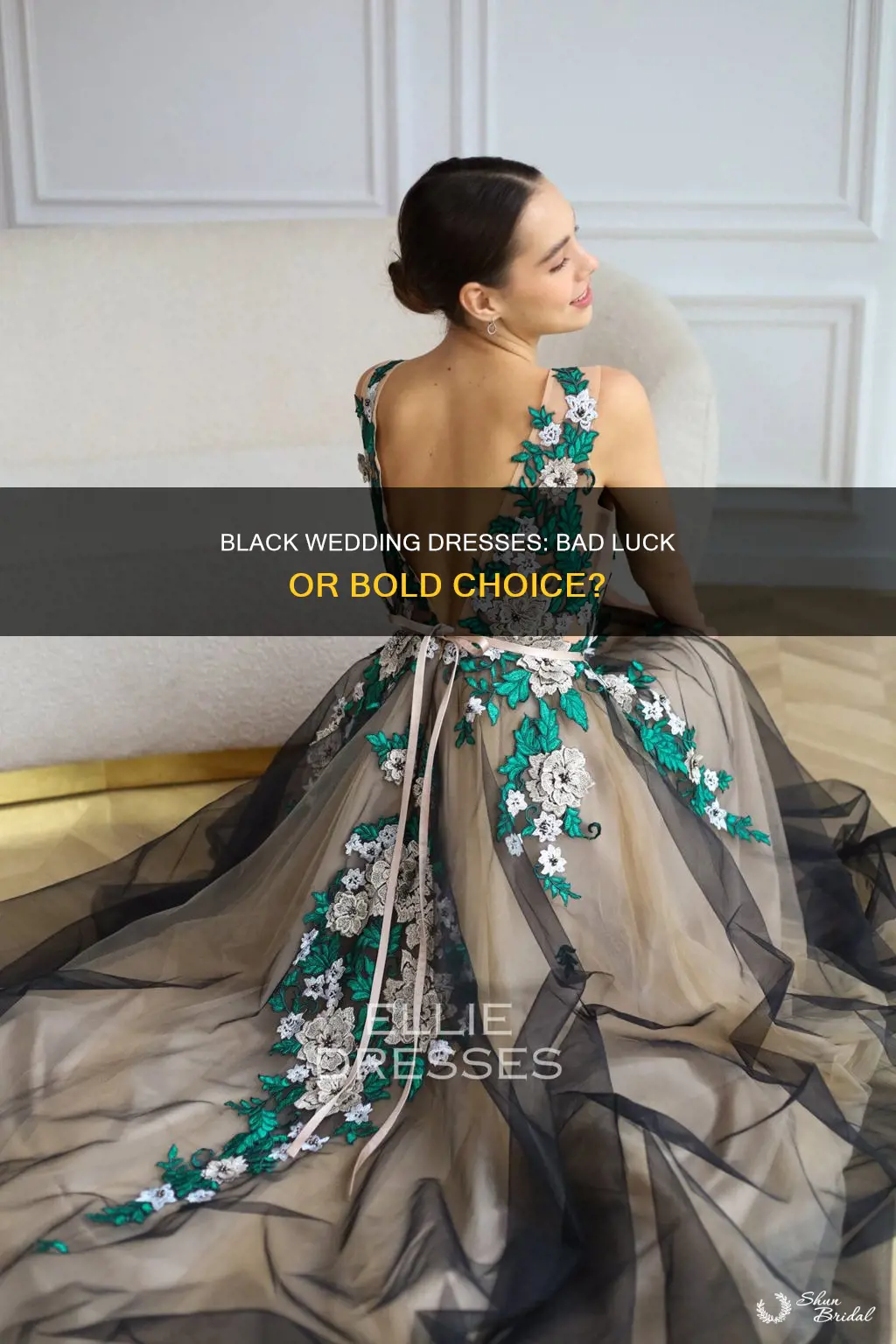 is a black wedding dress bad