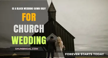Black Wedding Gowns: Appropriate for Church Weddings or Breaking Tradition?