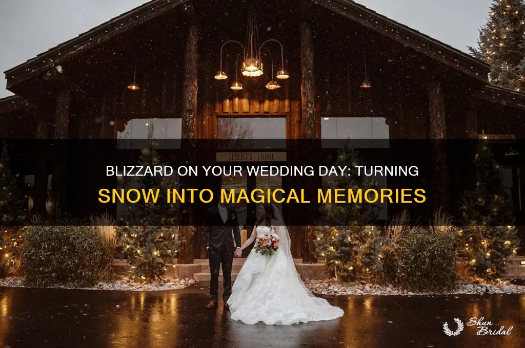 is a blizzard on your wedding day