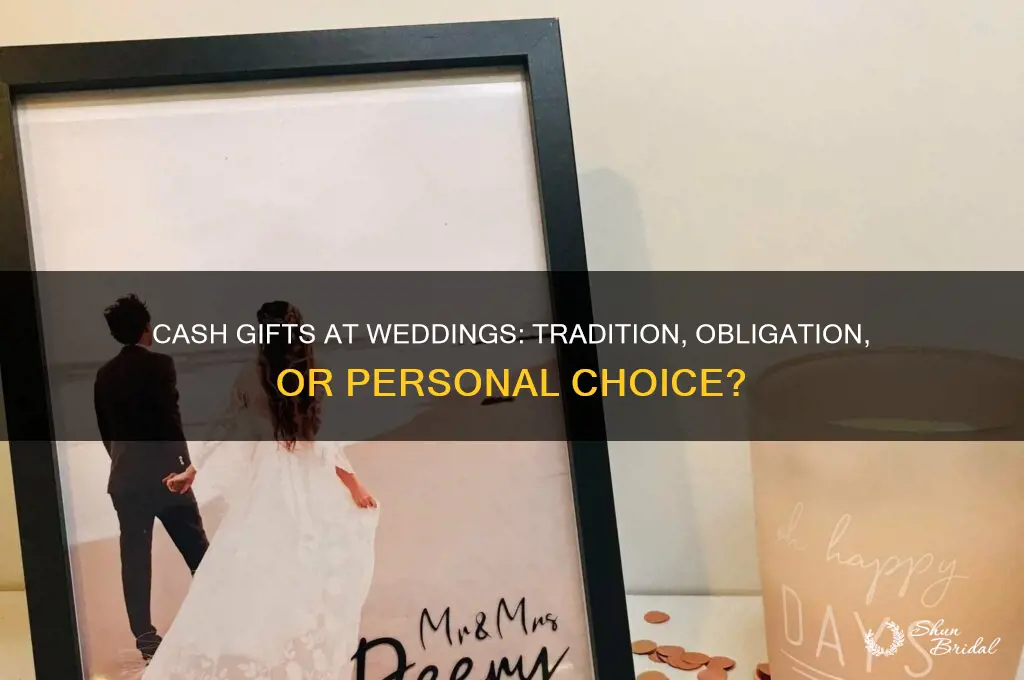 is a cash gift a must for a wedding present