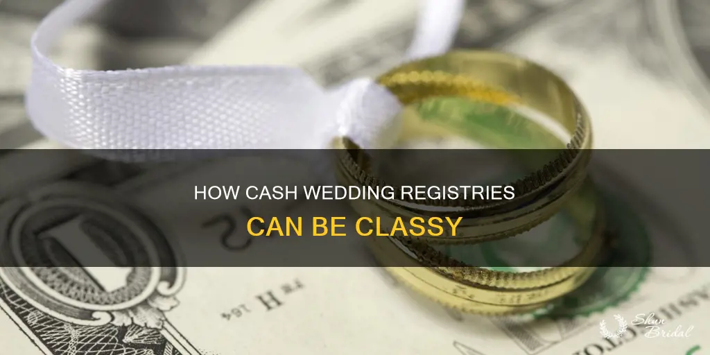 is a cash wedding registry tacky