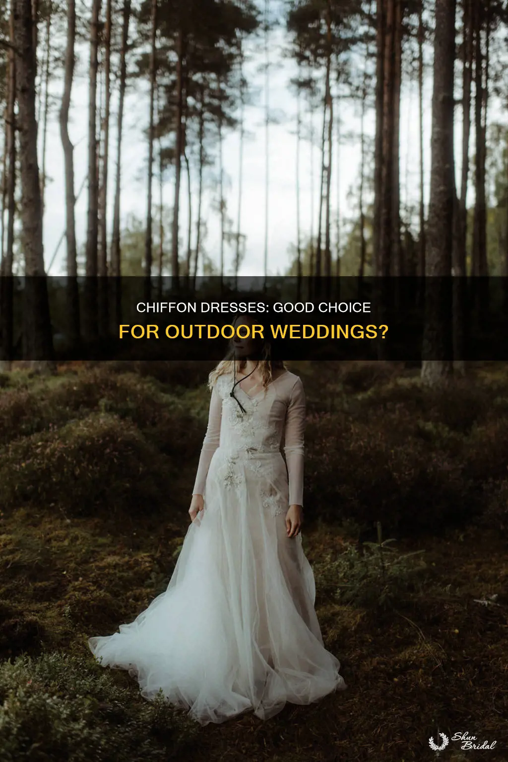 is a chiffon dress okay for a hot outdoor wedding