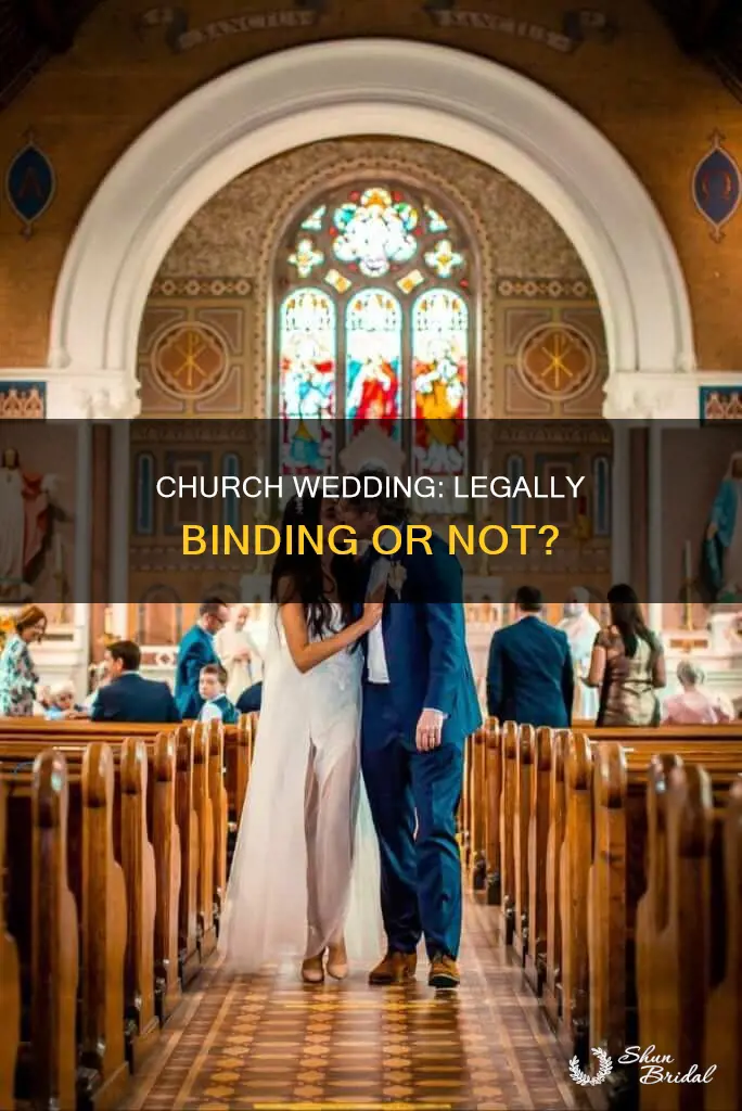is a church wedding legally binding