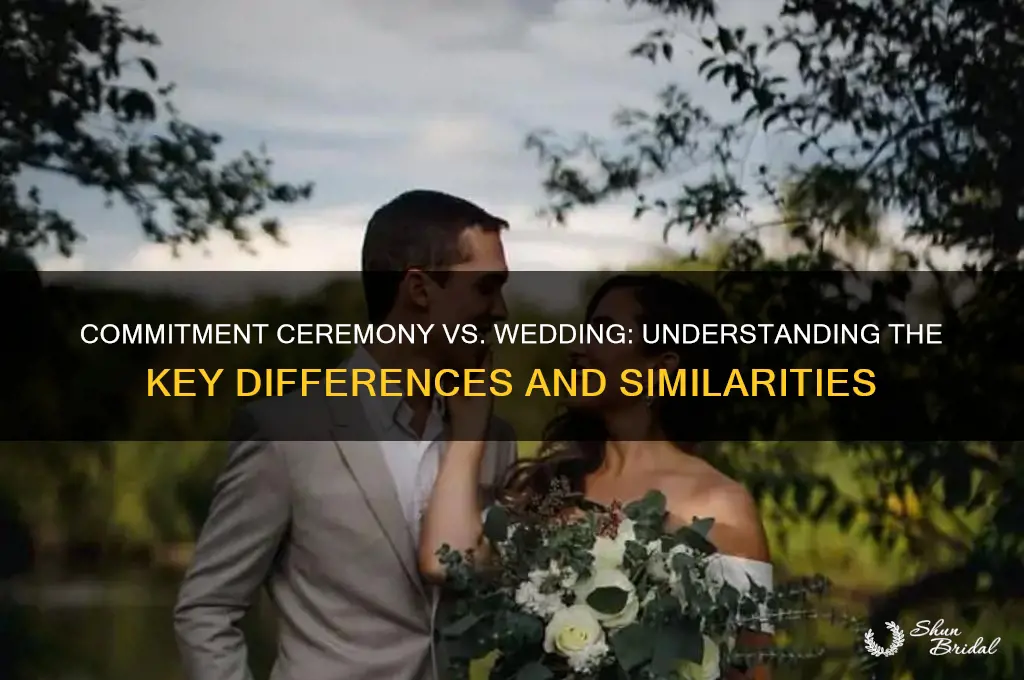 is a commitment ceremony a wedding