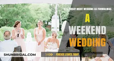 Friday Night vs. Weekend Weddings: Formality Levels Compared