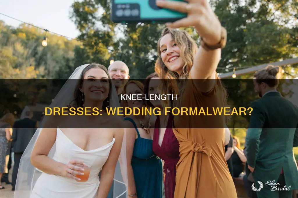is a knee length dress appropriate for a formal wedding