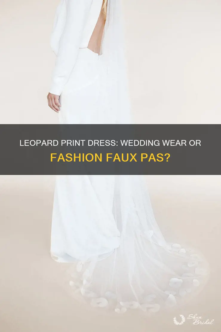 is a leopard print dress appropriate for a wedding