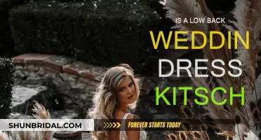 Low Back Wedding Dresses: Kitsch or Classy?