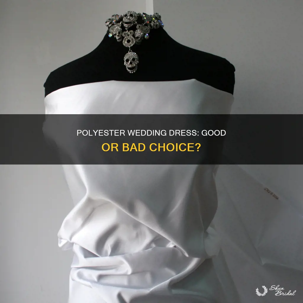 is a polyester wedding dress bad