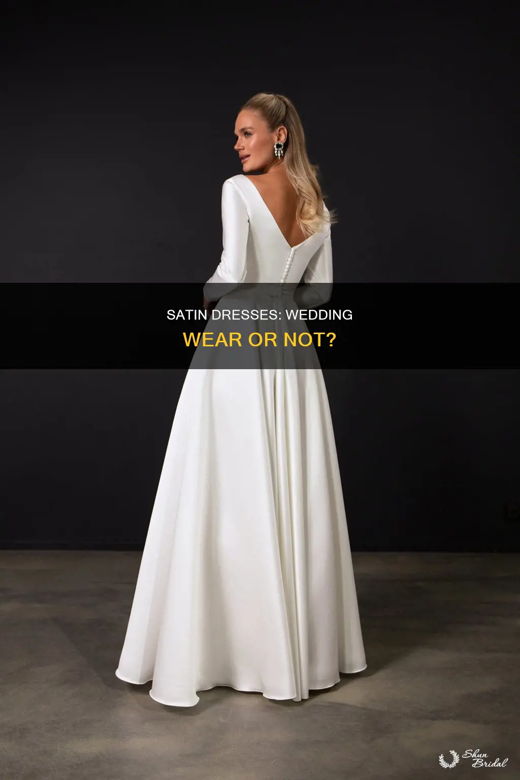 is a satin dress appropriate for a wedding