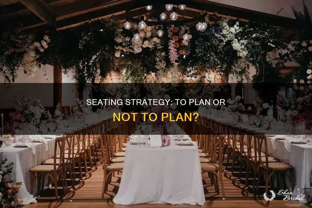 is a seating plan required at a wedding