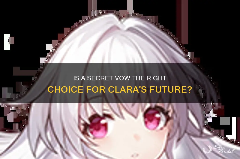 is a secret vow good for clara