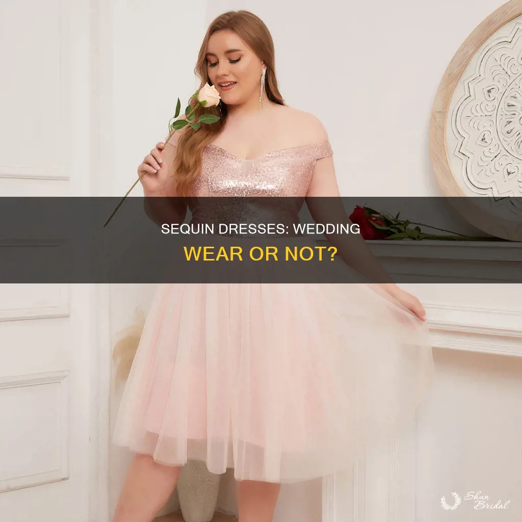 is a sequin dress appropriate for a wedding