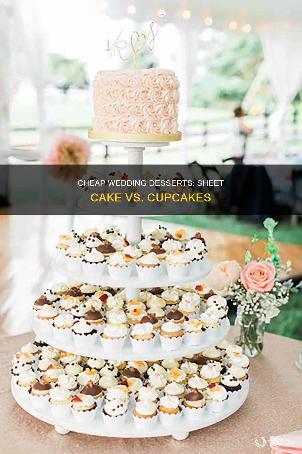 is a sheet cake or cupcakes cheaper for wedding