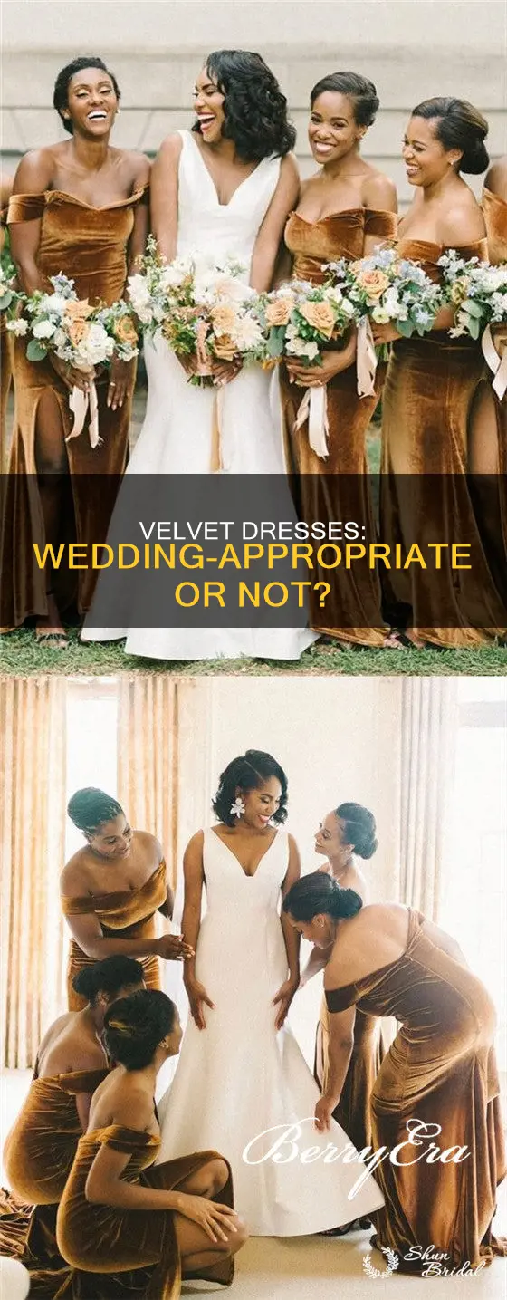 is a velvet dress appropriate for a wedding