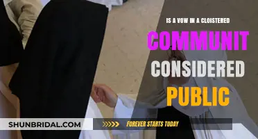 Are Vows in Cloistered Communities Public or Private Commitments?