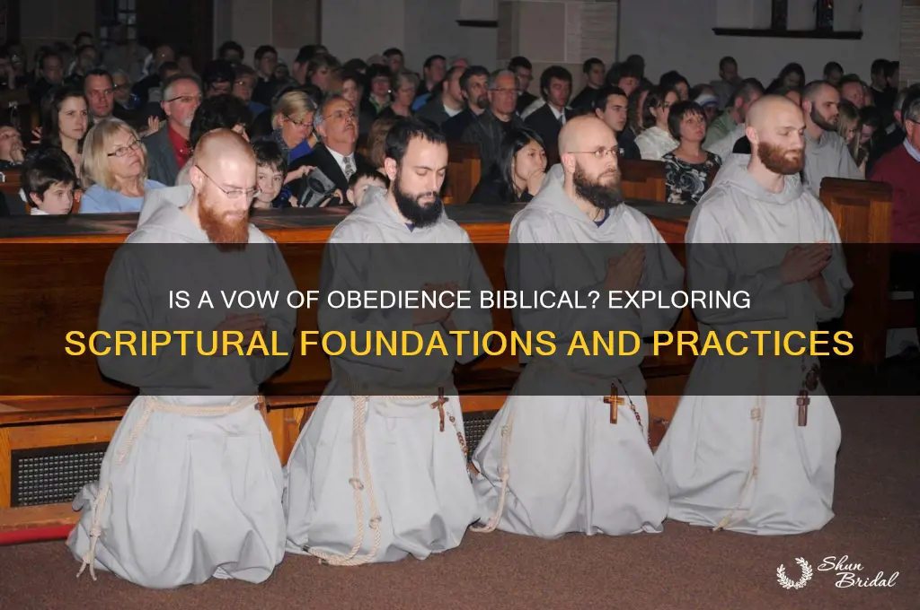 is a vow of obedience biblical