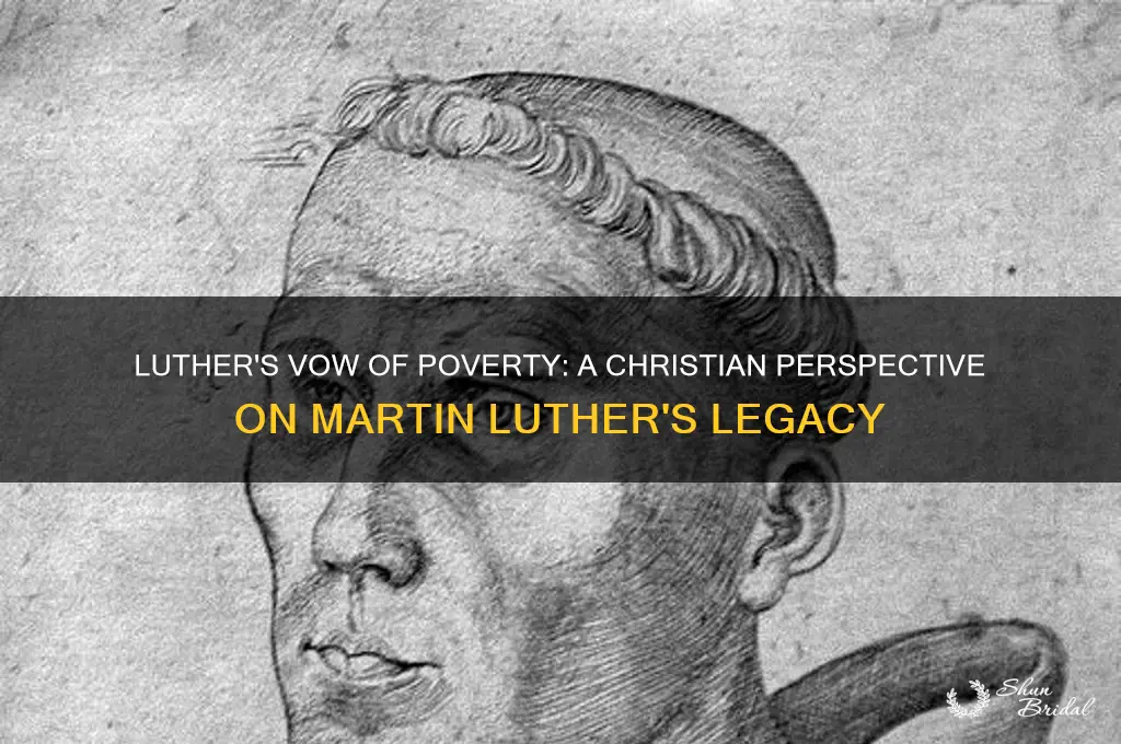 is a vow of poverty christian martin luther