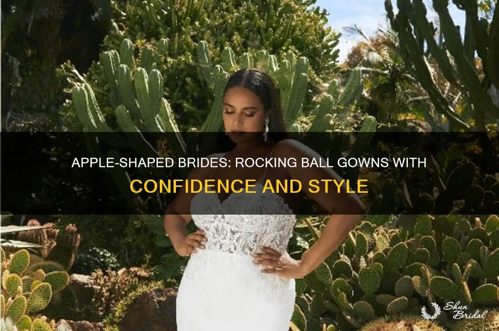 is a wedding ball gown okay for apple shaped body
