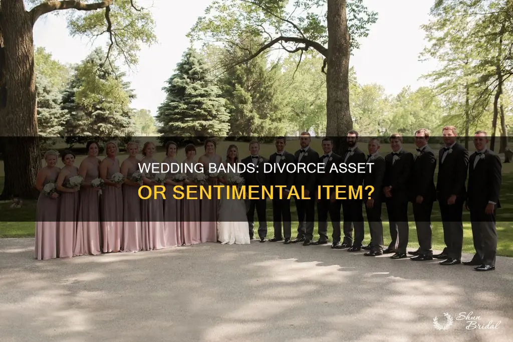 is a wedding band an asset in a divorce indiana