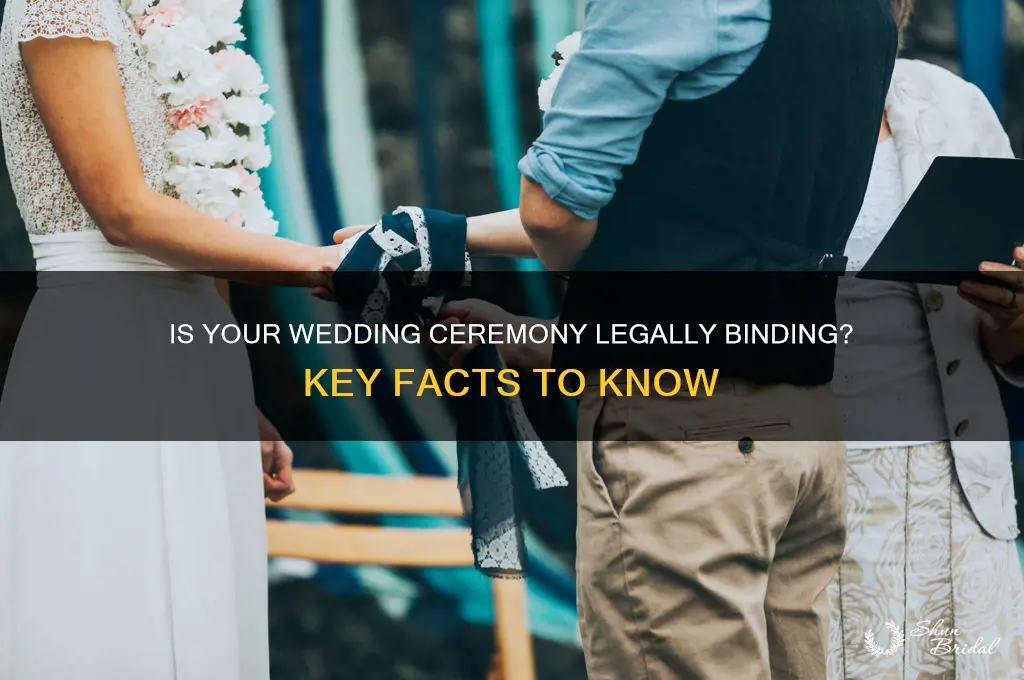 is a wedding ceremony legally binding