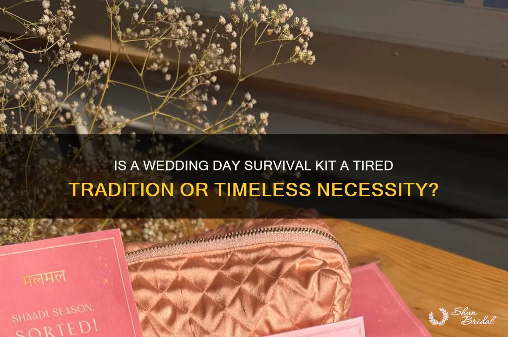 is a wedding day survival kit cliche