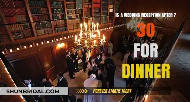 Evening Wedding Receptions: Dinner and More