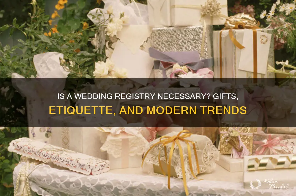 is a wedding registry gifts