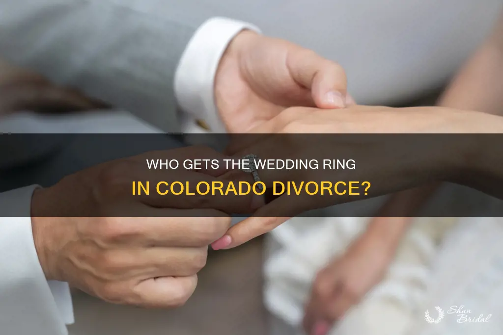 is a wedding ring marital property in colorado