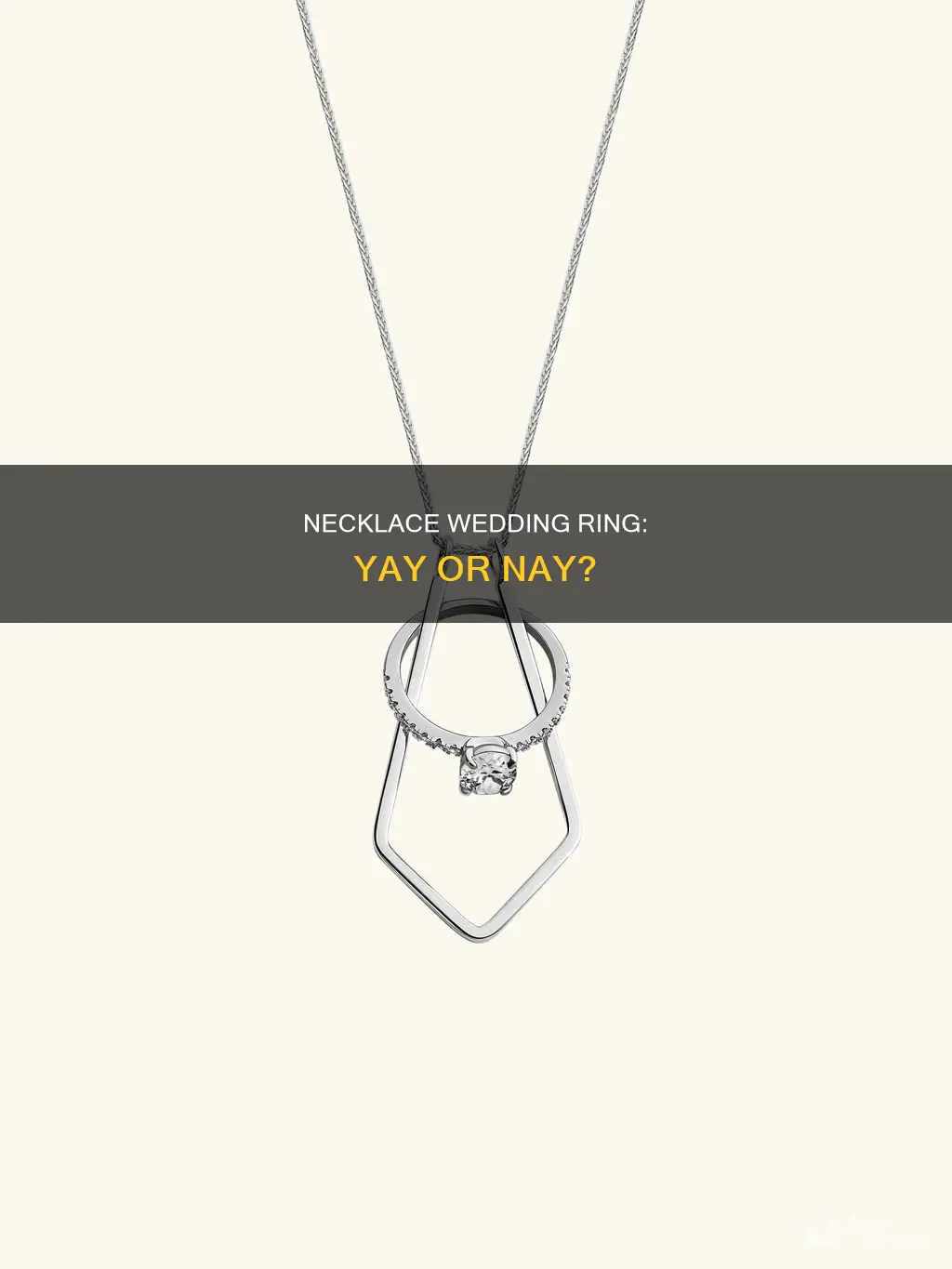 is a wedding ring necklace ok