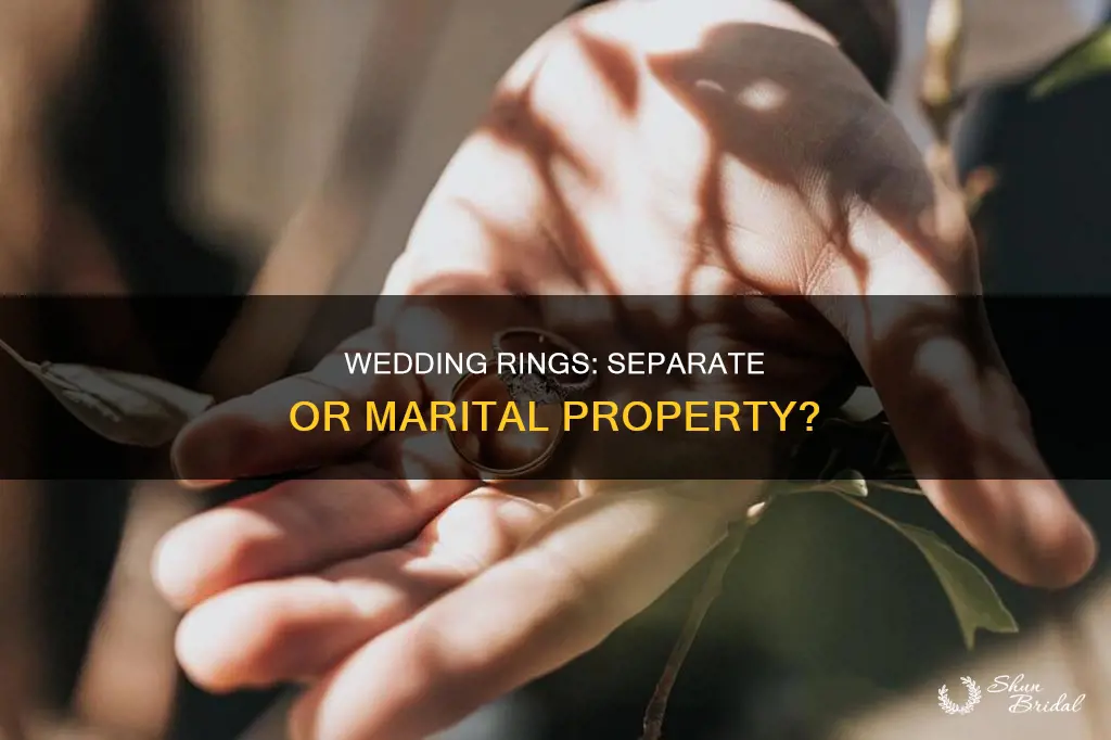 is a wedding ring separate property