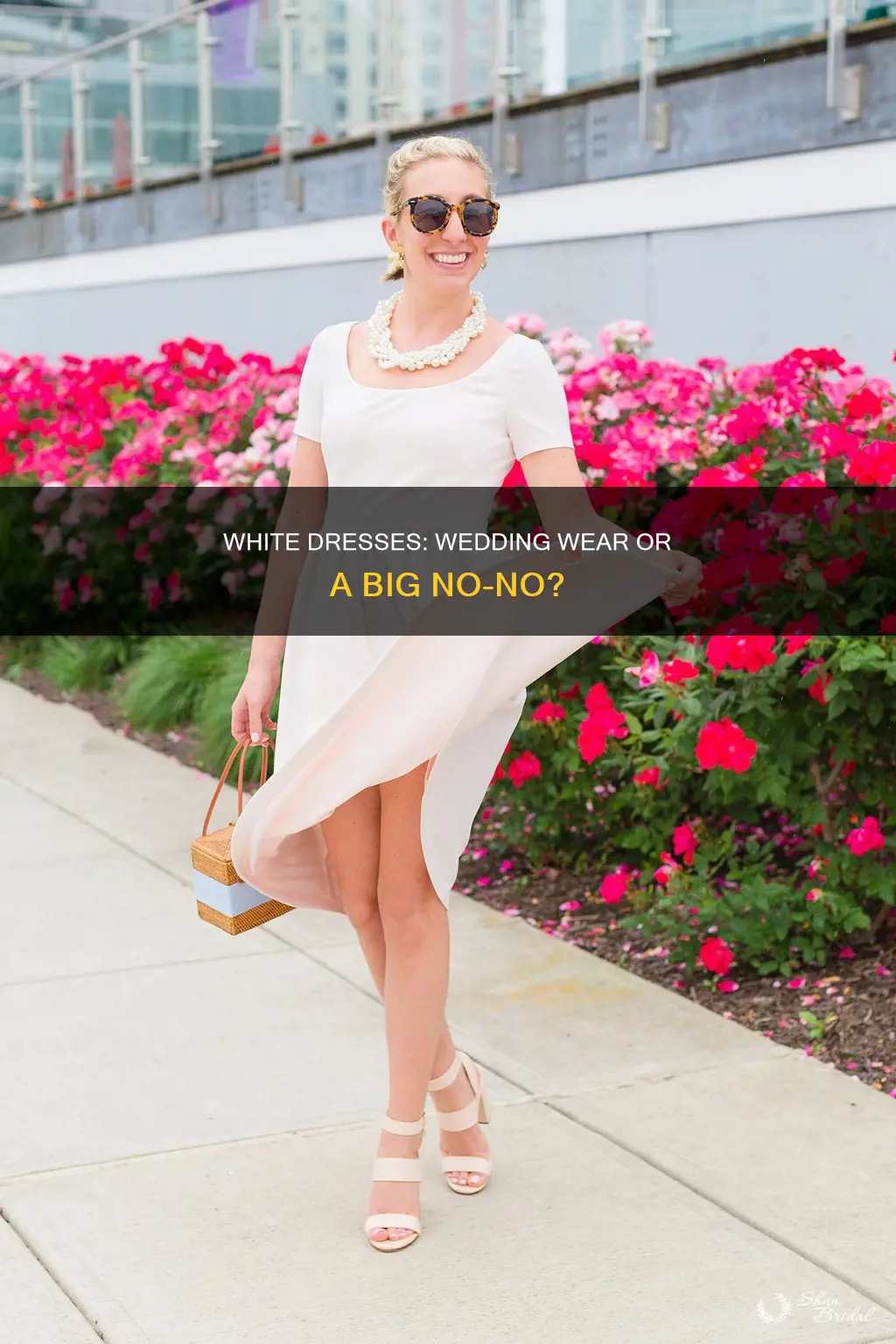 is a white dress okay to wear to a wedding