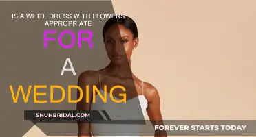White Dresses with Flowers: Wedding-Appropriate or Not?