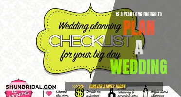Planning a Wedding: A Year-Long Endeavor?