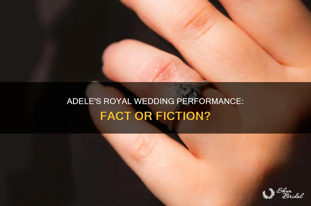 is adele singing at the royal wedding