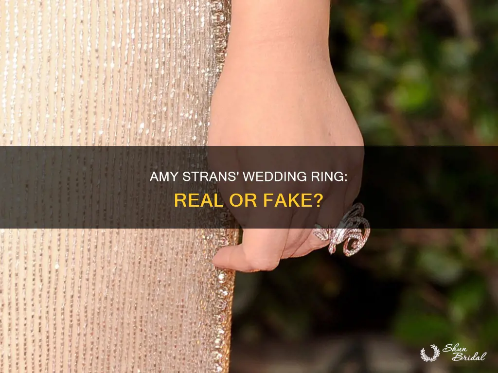 is amy stran wedding ring real