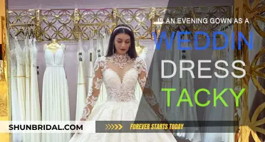 Evening Gowns as Wedding Dresses: Tacky or Tasteful?