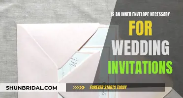 Wedding Invitation Etiquette: Inner Envelope Inclusion