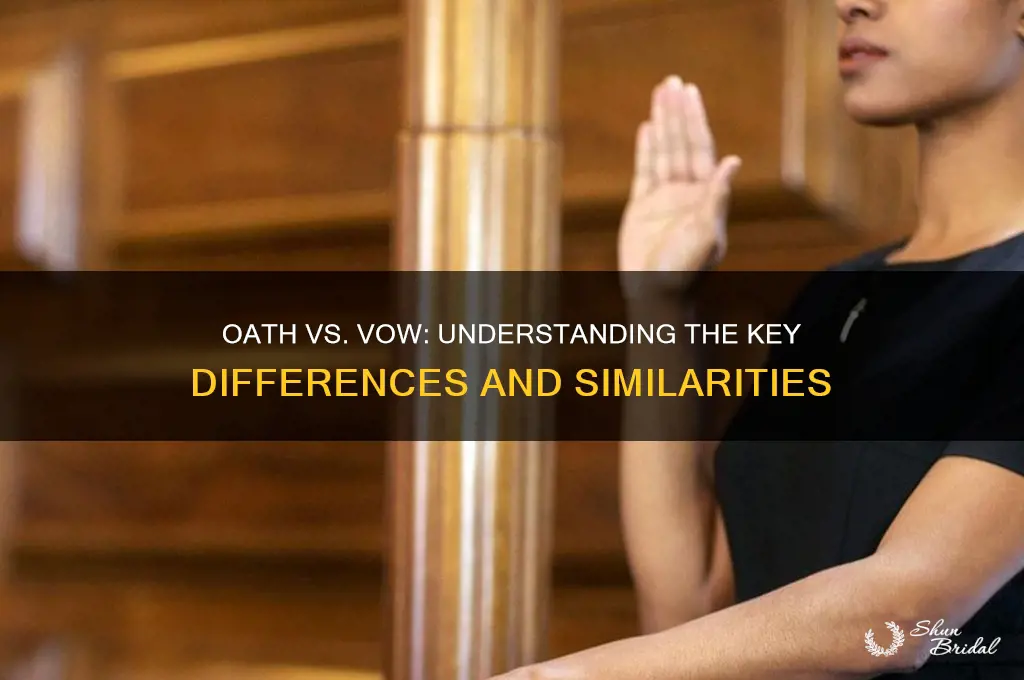 is an oath the same as a vow